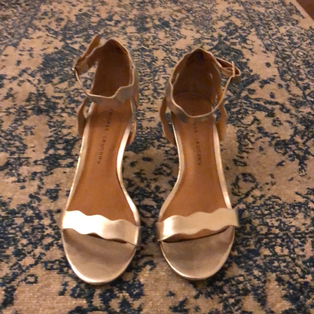 Silver 2 1/2 inch Chinese Laundry heels